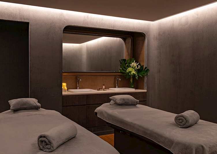 A treatment room for two