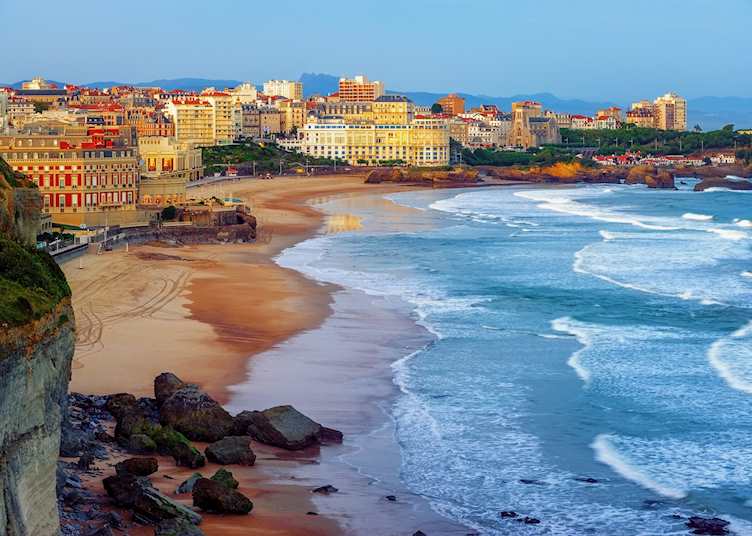 Biarritz city and its beaches