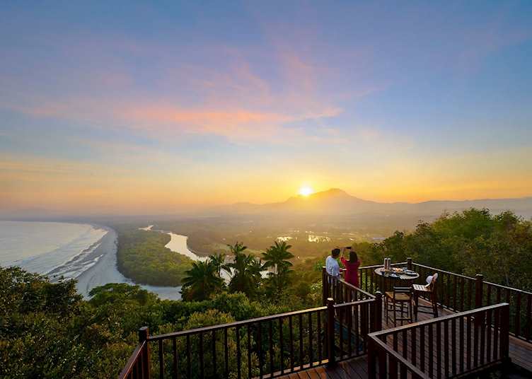 Lookout point at Shangri-La's Rasa Ria Resort & Spa