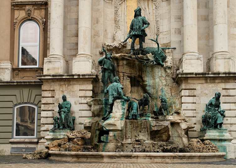 Matthias Fountain at Buda Castle