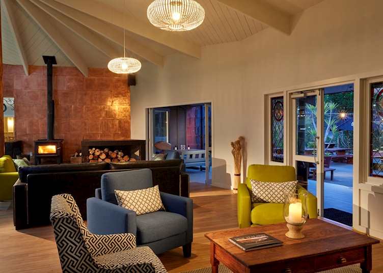 Lounge at Awaroa Lodge