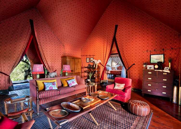 Jack’s Camp – Guest Tent Sitting Area