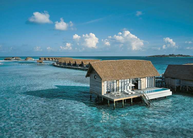 A water villa at COMO Cocoa Island