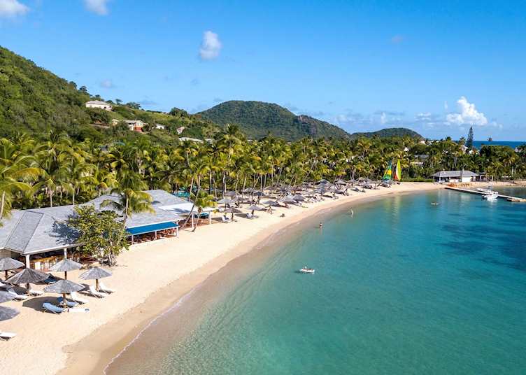 Beach front, Curtain Bluff