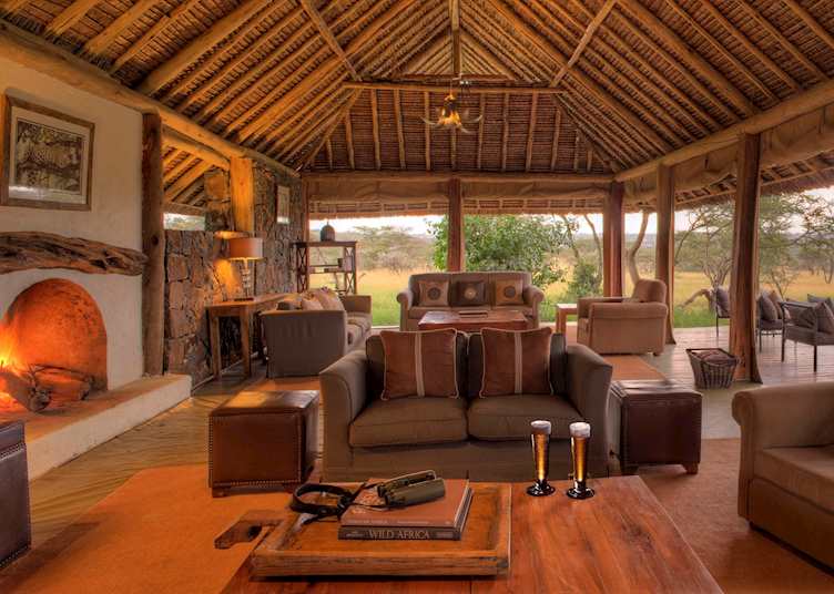 Lounge at Asilia Naboisho Camp