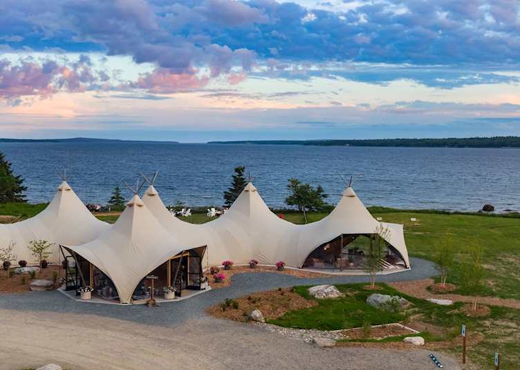 Under Canvas Acadia at Dusk