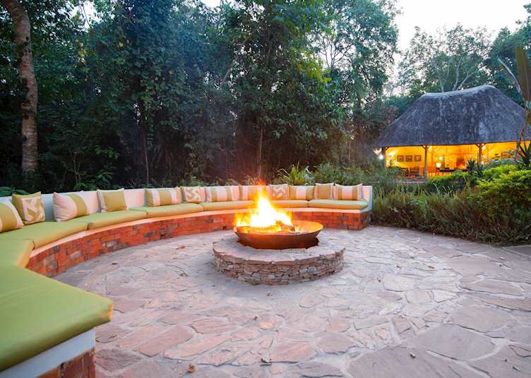 The boma area, Primate Lodge Kibale