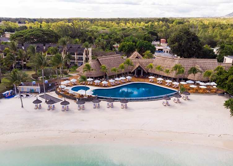 Aerial view of the beach at Sands Suites Resort & Spa