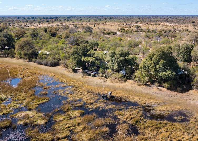Aerial view of Zarafa Camp