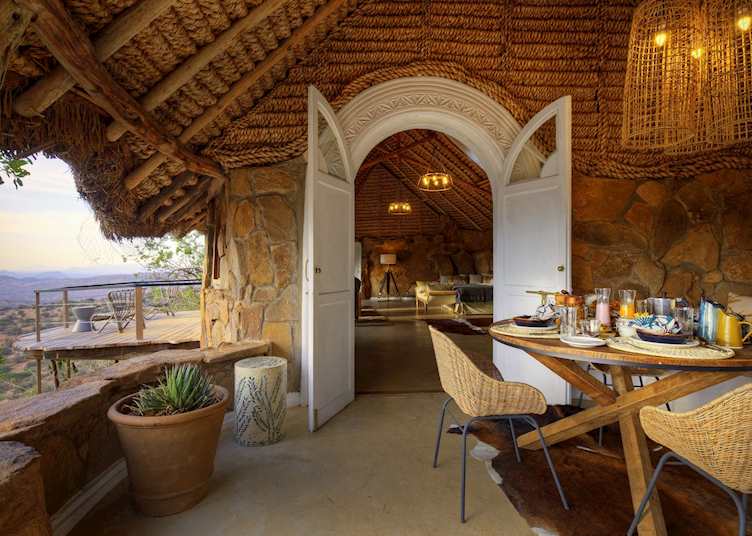 Room dining area, The Sanctuary at Ol Lentille