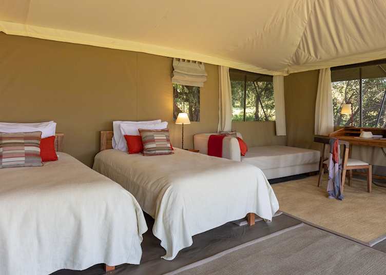 Twin beds, Kicheche Mara Camp
