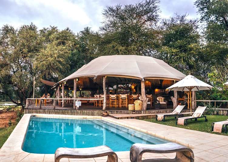 Pool area, Anabezi Camp