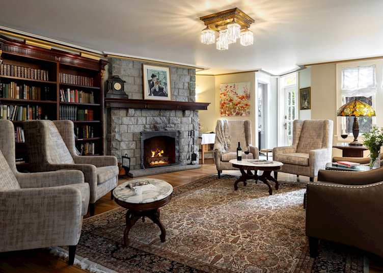 Library, Abigail's Hotel, Victoria