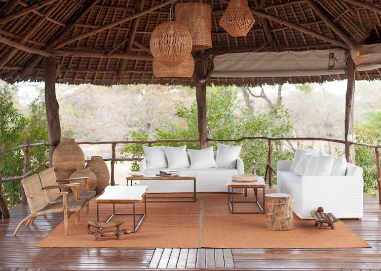 Selous Impala Camp communal area, Nyerere National Park (formerly the Selous Game Reserve)