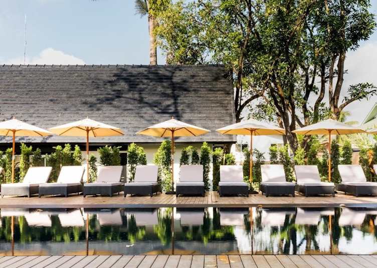 Pool area at Mora Boutique