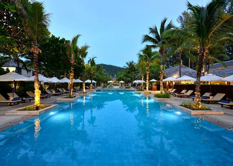 The infinity pool at Layana Resort