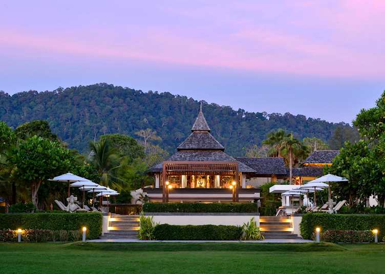 Exterior view of Layana by night