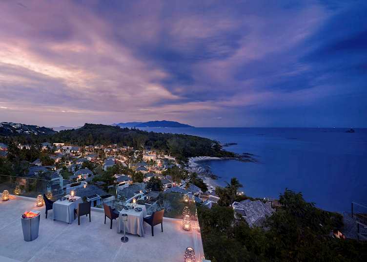 Sunset views over dinner at The View Dining