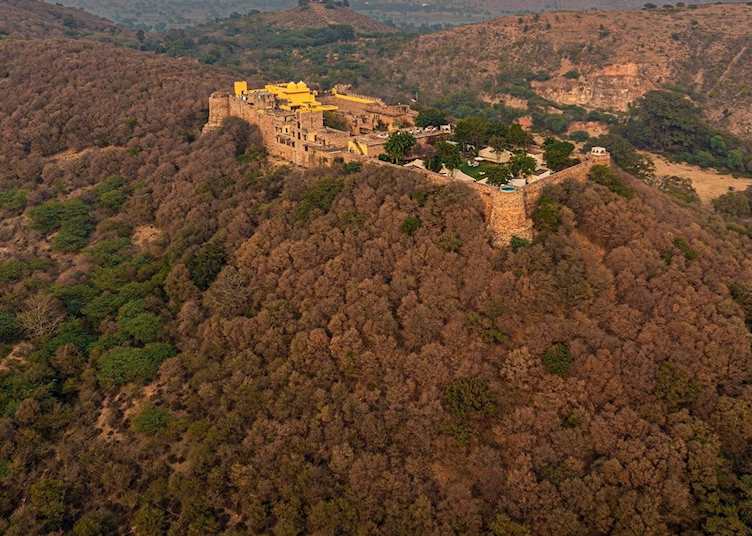 Aerial view of Ramathra fort