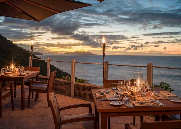 Restaurant, Guana Island