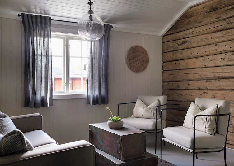 Cabin living area, Nusfjord Arctic Resort