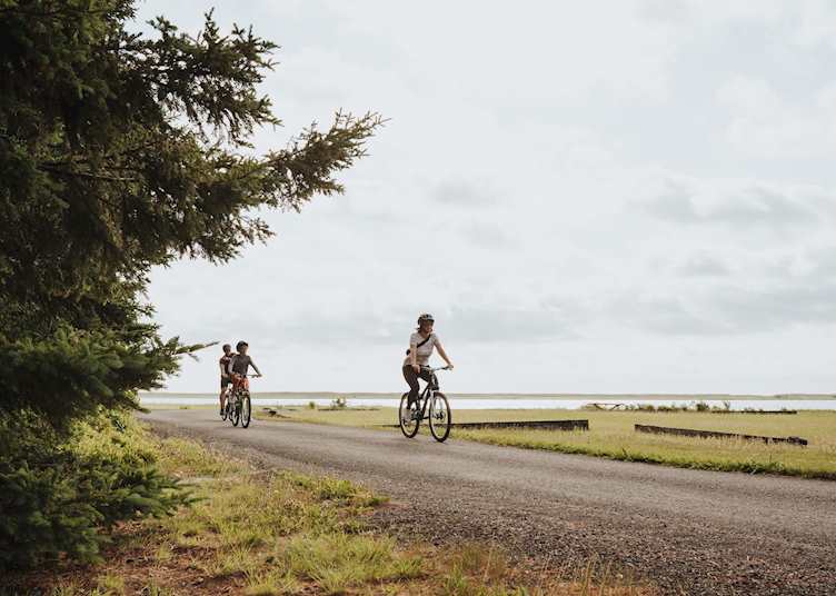 Cycling in Kouchibouguac near Saint-Louis, New Brunswick