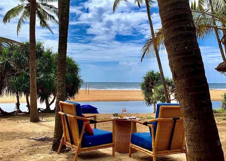 Enjoy a drink at Neeleshwar Hermitage with a view