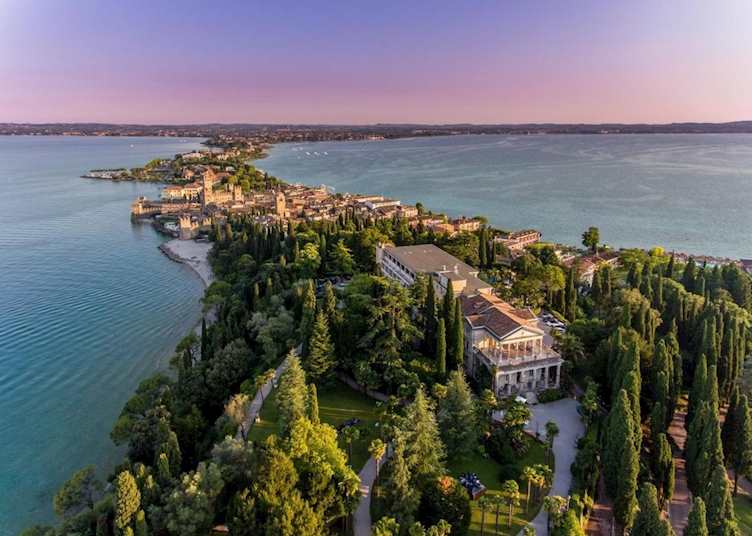 Aerial view of Villa Cortine