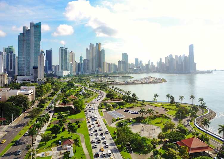 Aerial view of Panama City