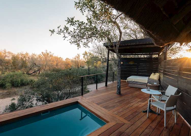 Suite deck at Simbambili