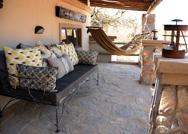 Outdoor terrace, Camelthorn Lodge