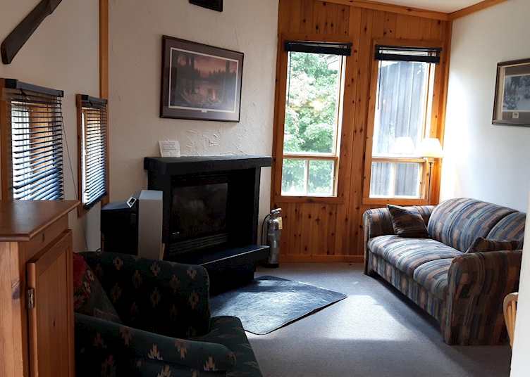 Two bedroom cabin living area, Haliburton Forest, Ontario