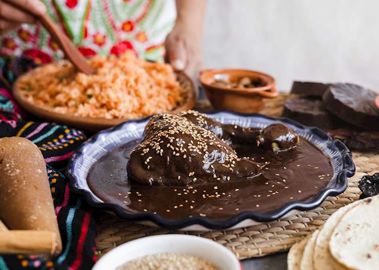Traditional mole poblano in Puebla