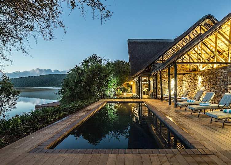 Kariega River Lodge, pool area