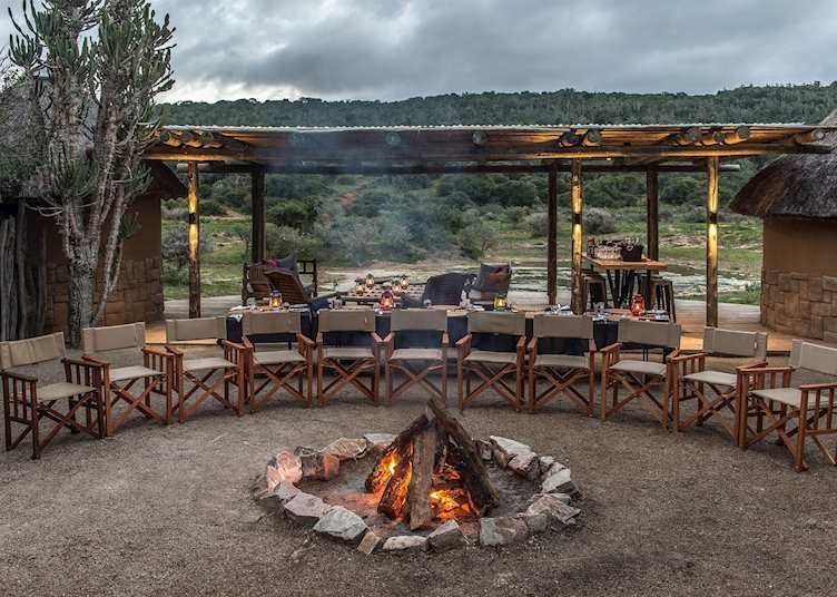 Kariega River Lodge, boma area