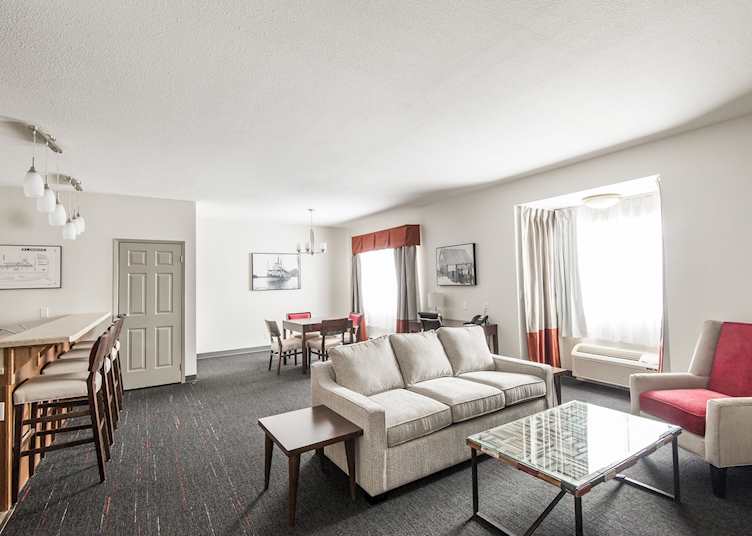 Suite living room, Edgewater Hotel, Whitehorse