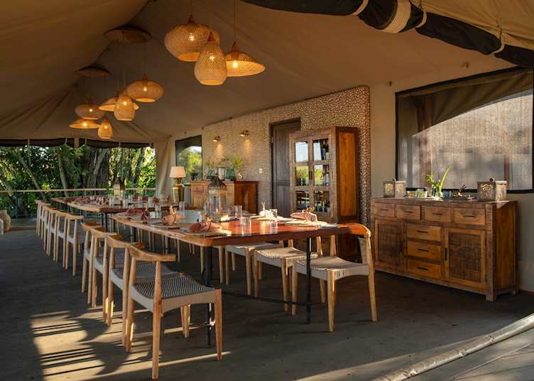 Dining area, Rekero Tented Camp