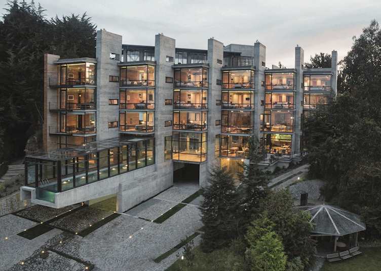 Aerial view, Hotel Awa 