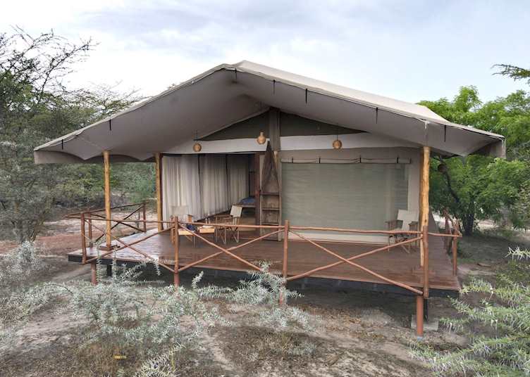 Tent exterior, Selous Impala Camp