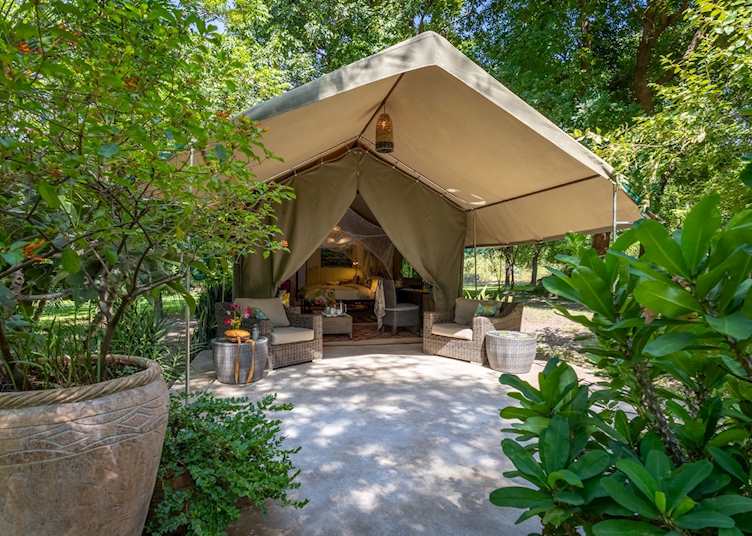 Tent exterior, Waterberry Zambezi Lodge 