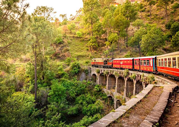 Toy train on the route from Shimla to Kalka