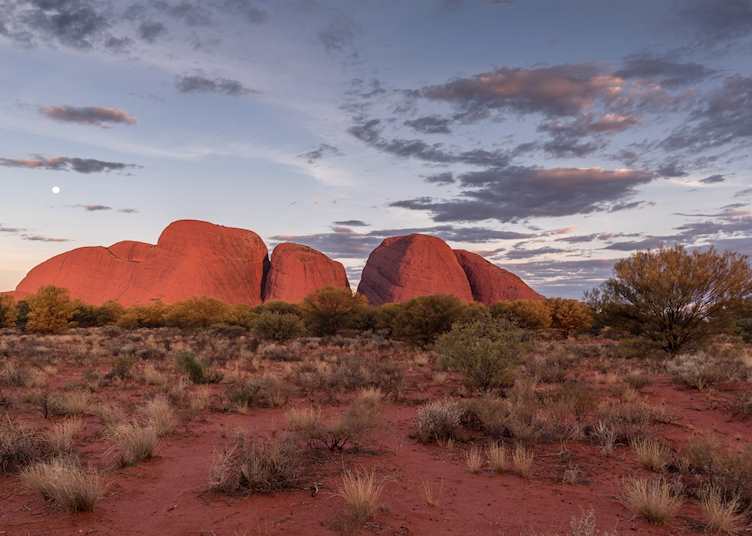 Moon above Kata Tjuta