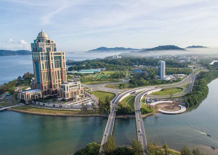Aerial view of Kota Kinabalu