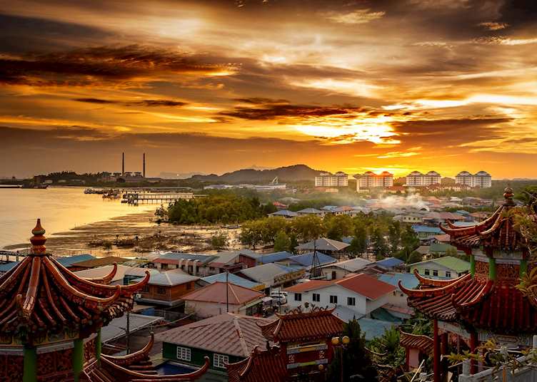 Sunset over Kuching