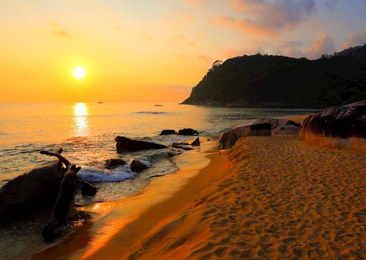 Sunset over Juara Beach, Tioman Island