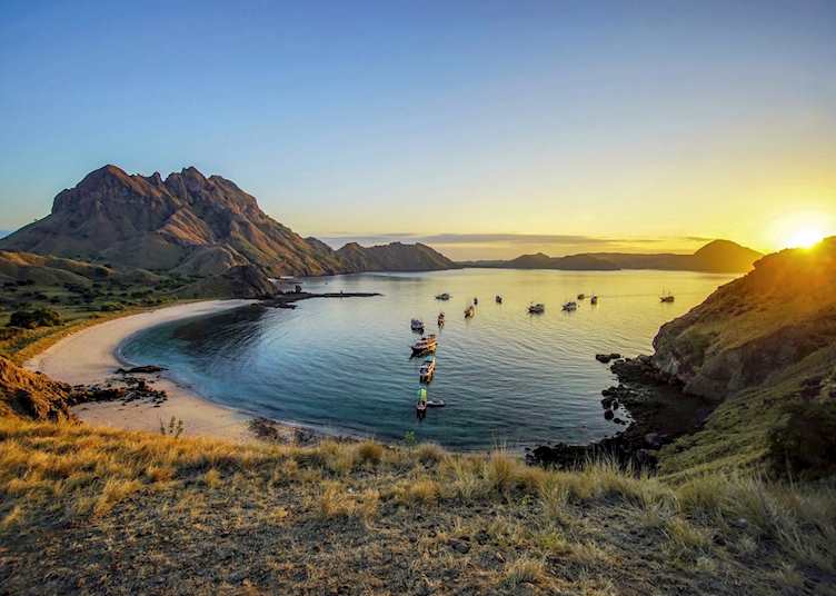 Sunset over Komodo Island