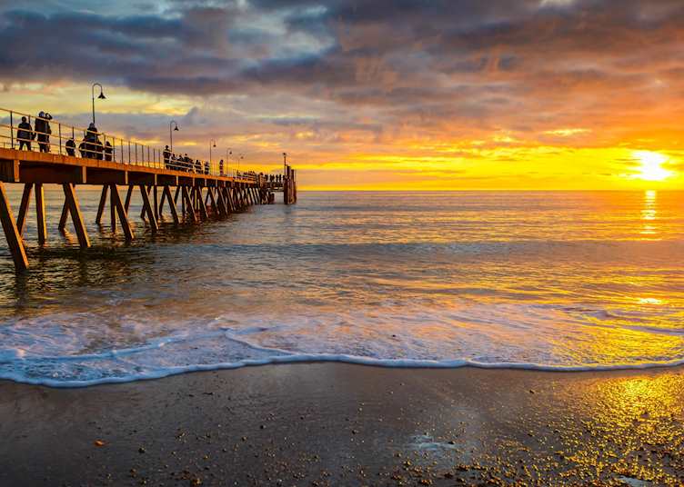 Sunset on Glenelg Beach, Adelaide