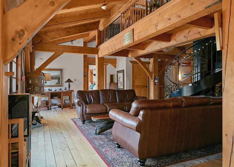 Lobby area, The Lodge at Black Rapids, Alaska