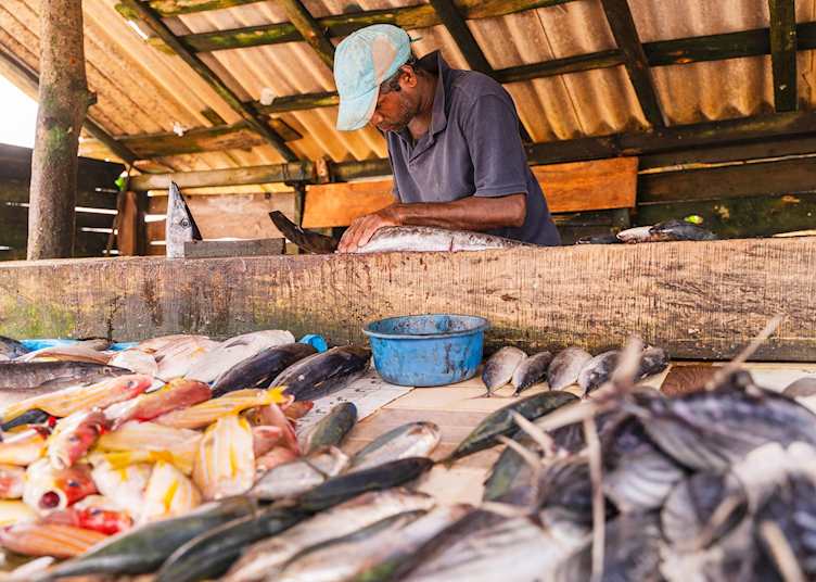 Fish market near Bentota