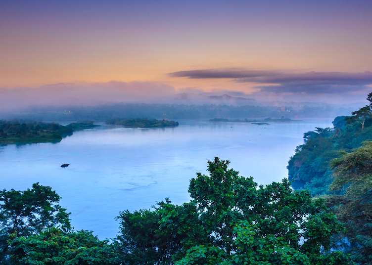 River Nile at sunset, Jinja